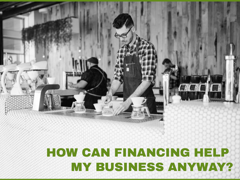 How can financing help my business anyway? Image of restaurant worker behind counter.