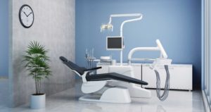 Dental Industry Financing. Background image of Room in a Dental Office.